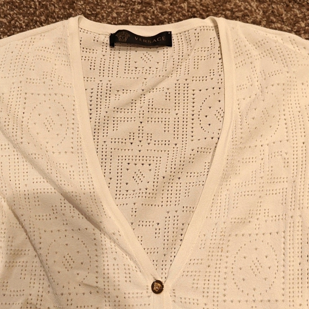 Versace Medusa stretchy cardigan it40 S